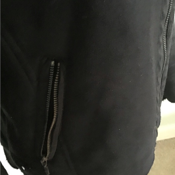 Suede jacket, Faux Shearling Suede jacket in black size S/P - Picture 5 of 9